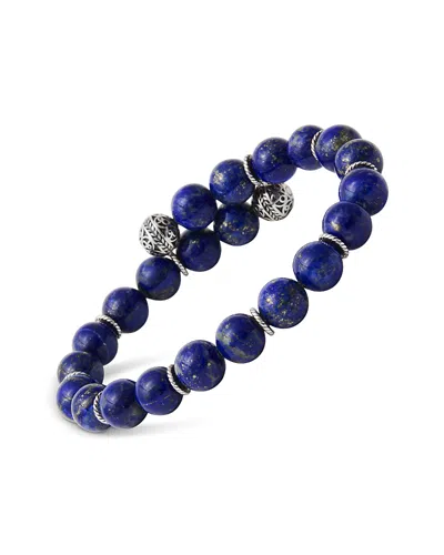 Jan Leslie Lapis Bead Flex Bracelet In Multi