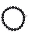 Jan Leslie Matte Black Onyx Beaded Bracelet In Black