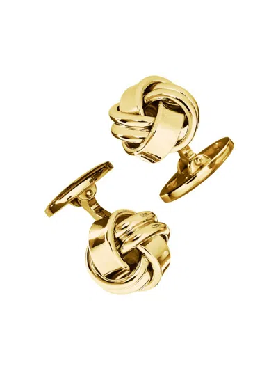 Jan Leslie Men's Classic Knot 24k-yellow-gold Vermeil Cufflinks