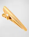 Jan Leslie Men's Matte Brushed Tie Bar In Gold