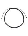 Jan Leslie Beaded Double-strand Cord Bracelet In Black