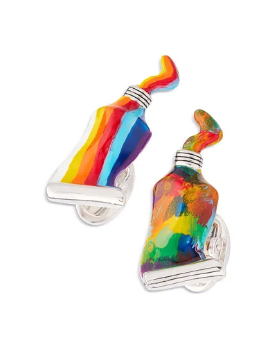 Jan Leslie Paint Tube Cufflinks In Multi