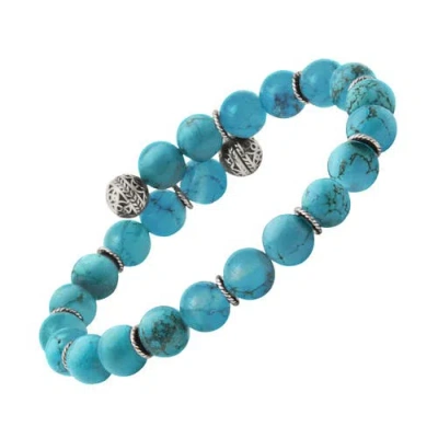 Jan Leslie Spring Fit Gemstones 8mm Bracelet In Blue