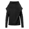 Jana Coshè Women's Black Sculptural Turtleneck Top In Ponte Di Roma In Black