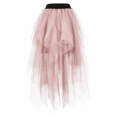 Jana Coshè Women's Pink Layered Tulle Skirt - Elegant Occasion Wear