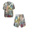 Janara Jones Psychophant Rayon Makasi Set In Blue