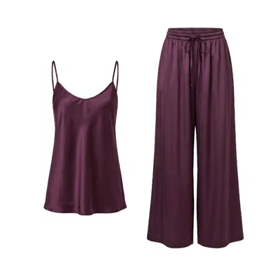 Janara Jones Purple Beetroot Viscose Camilla Set