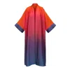 Janara Jones Women's Ombre Satin Maxi Abaya Kaftan