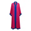 Janara Jones Women's Pink / Purple Fuchsia Satin Abaya Kaftan In Pink/purple