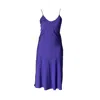 Janara Jones Women's Pink / Purple Purple Satin Midi Slip Dress In Pink/purple