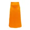 Janara Jones Women's Yellow / Orange Orange Satin Low-waisted Maxi Skirt In Yellow/orange
