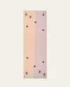 Janavi India Bird Sequined Merino Wool Scarf In Toasted Coconut Brown Rice