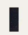 Janavi India Glam Gala Merino Wool Blend Scarf In Peacoat