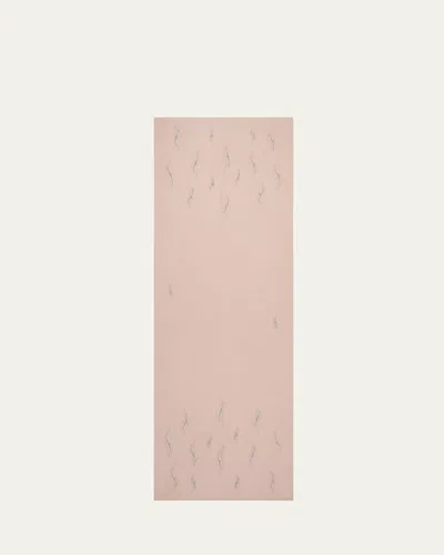 Janavi India Opal Merino Wool Scarf In Silver Peony