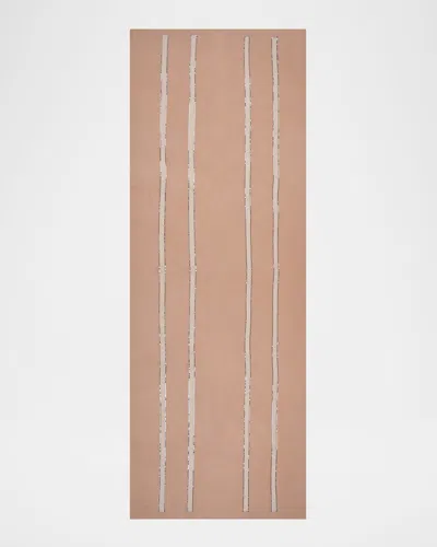 Janavi India Sheer Cashmere Sequin-panel Scarf In Brown