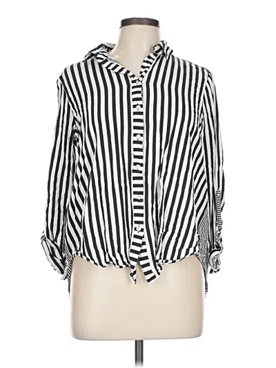Pre-owned Jane And Delancey 3/4 Sleeve Blouse In Black