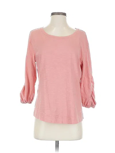Pre-owned Jane And Delancey 3/4 Sleeve T-shirt In Pink