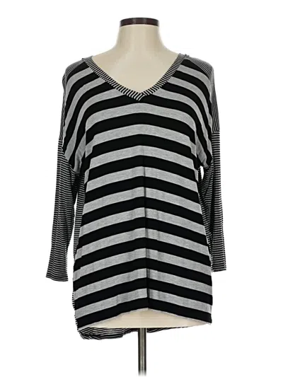 Pre-owned Jane And Delancey 3/4 Sleeve T-shirt In Gray