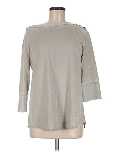 Pre-owned Jane And Delancey 3/4 Sleeve T-shirt In Gray