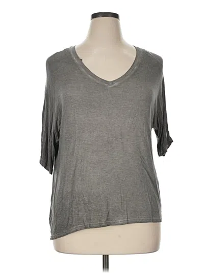 Pre-owned Jane And Delancey 3/4 Sleeve T-shirt In Gray
