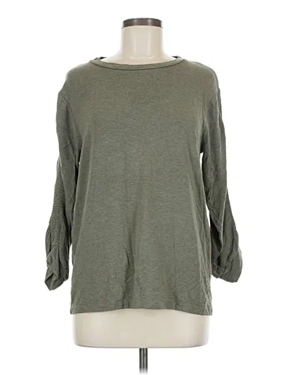 Pre-owned Jane And Delancey 3/4 Sleeve T-shirt In Green