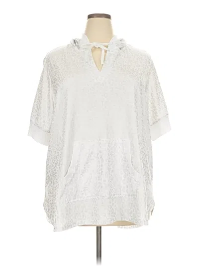 Pre-owned Jane And Delancey Fleece Jacket In White