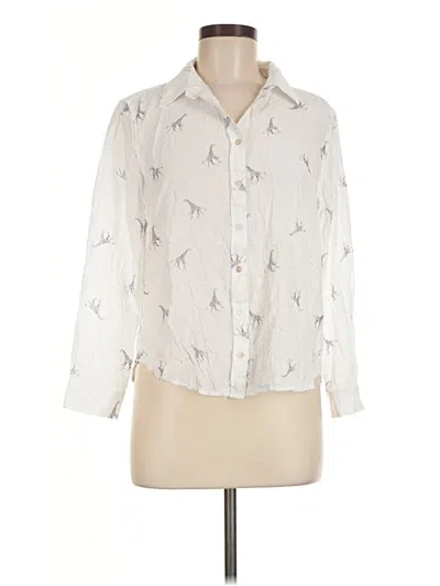Pre-owned Jane And Delancey Long Sleeve Blouse In Ivory