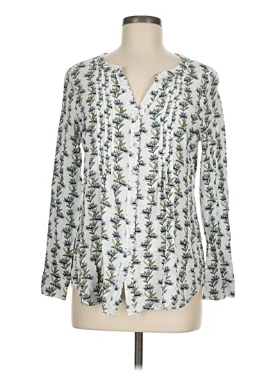 Pre-owned Jane And Delancey Long Sleeve Blouse In Ivory