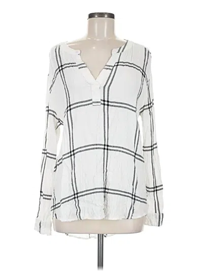 Pre-owned Jane And Delancey Long Sleeve Blouse In Ivory