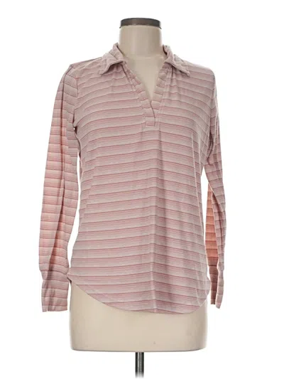 Pre-owned Jane And Delancey Long Sleeve Blouse In Pink