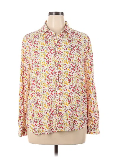 Pre-owned Jane And Delancey Long Sleeve Blouse In White