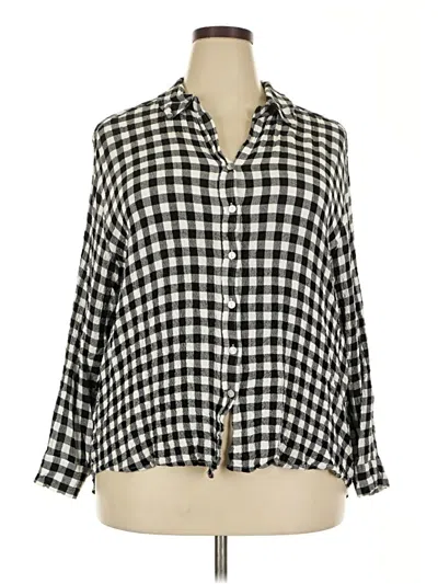 Pre-owned Jane And Delancey Long Sleeve Button Down Shirt In Black