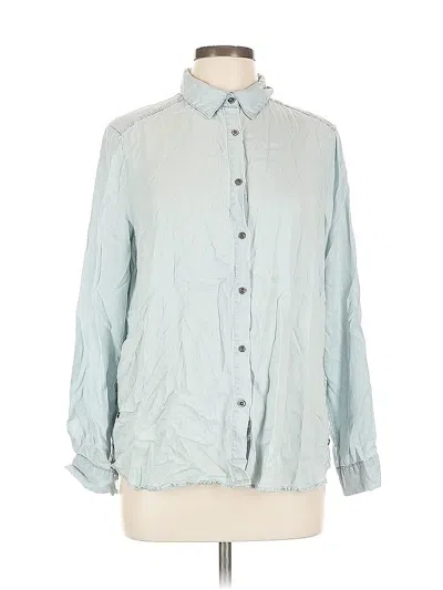 Pre-owned Jane And Delancey Long Sleeve Button Down Shirt In Blue