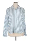 Jane And Delancey Long Sleeve Button Down Shirt In Blue