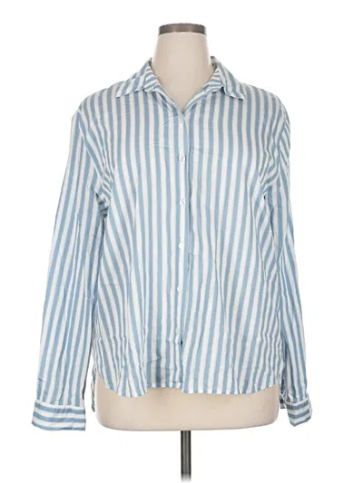 Jane And Delancey Long Sleeve Button Down Shirt In Blue