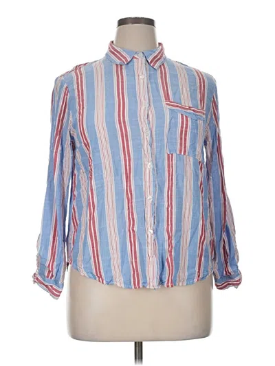 Pre-owned Jane And Delancey Long Sleeve Button Down Shirt In Blue