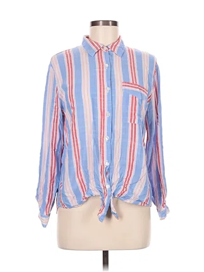 Pre-owned Jane And Delancey Long Sleeve Button Down Shirt In Blue