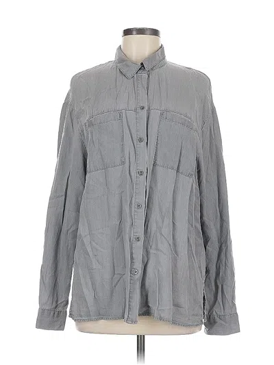 Pre-owned Jane And Delancey Long Sleeve Button Down Shirt In Gray