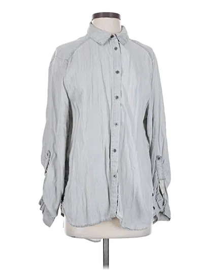 Pre-owned Jane And Delancey Long Sleeve Button Down Shirt In Gray