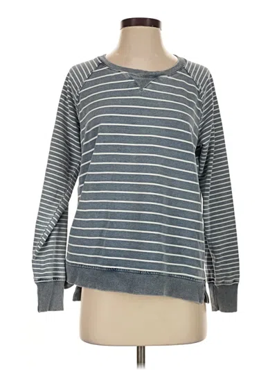 Pre-owned Jane And Delancey Long Sleeve Top Gray Crew Neck Tops