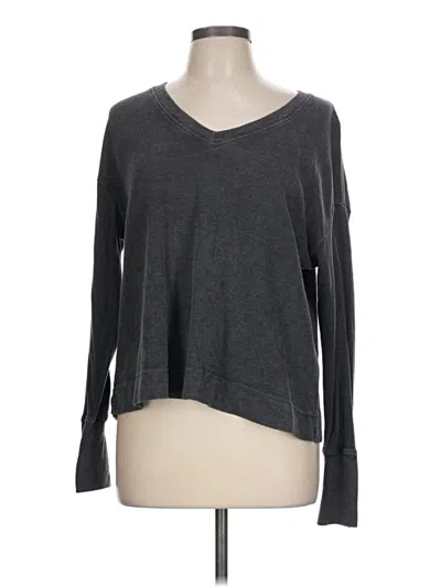 Pre-owned Jane And Delancey Long Sleeve T-shirt In Gray