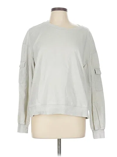 Pre-owned Jane And Delancey Long Sleeve T-shirt In Silver