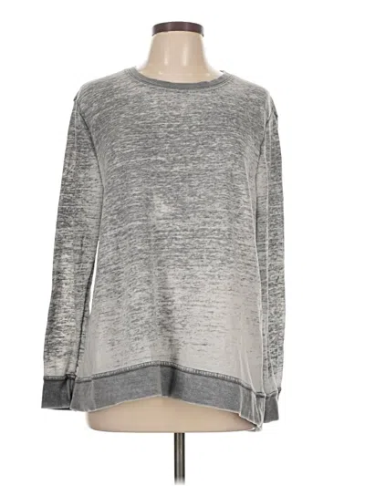 Pre-owned Jane And Delancey Long Sleeve T-shirt In Silver