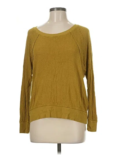 Pre-owned Jane And Delancey Long Sleeve T-shirt In Yellow