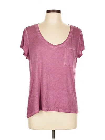 Pre-owned Jane And Delancey Short Sleeve T-shirt In Burgundy