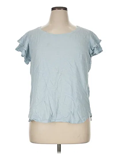 Pre-owned Jane And Delancey Short Sleeve T-shirt In Blue