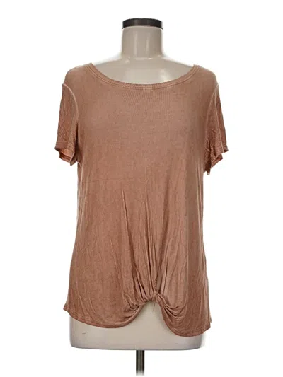 Pre-owned Jane And Delancey Short Sleeve T-shirt In Brown