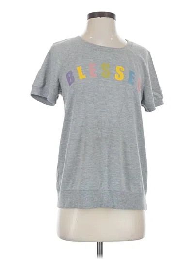 Pre-owned Jane And Delancey Short Sleeve T-shirt In Gray