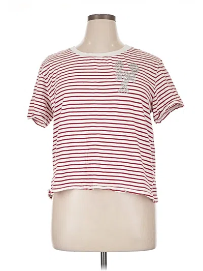 Pre-owned Jane And Delancey Short Sleeve T-shirt In Red