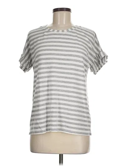 Pre-owned Jane And Delancey Short Sleeve T-shirt In Silver